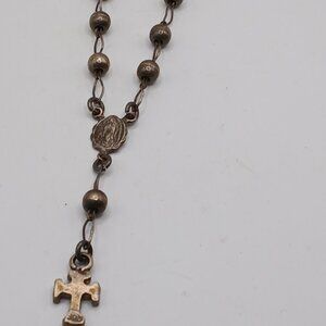 Vintage Catholic Rosary Beads 925